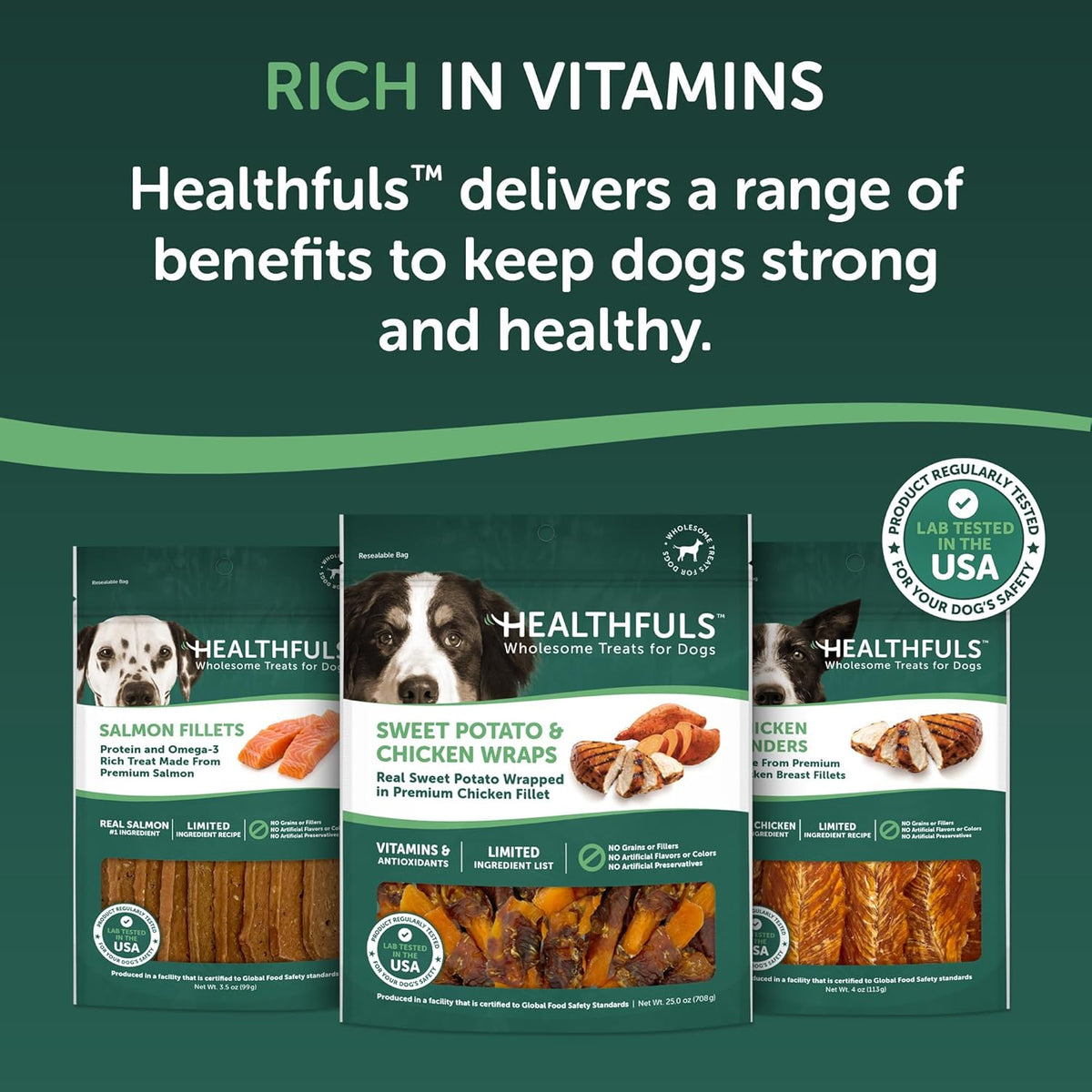 Healthfuls Chicken Wrapped Sweet Potato Dog Treats, 16oz - view 9