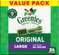 Greenies Veterinarian-Recommended Adult Natural Dental Dog Treats Large Size, Daily Treating, Helps Clean Teet