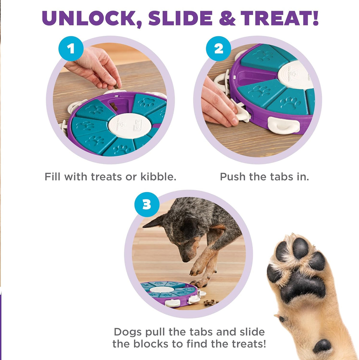Outward Hound by Nina Ottosson Dog Twister – Interactive Treat Puzzle Enrichment Toy, Level 3 Advanced - view 3