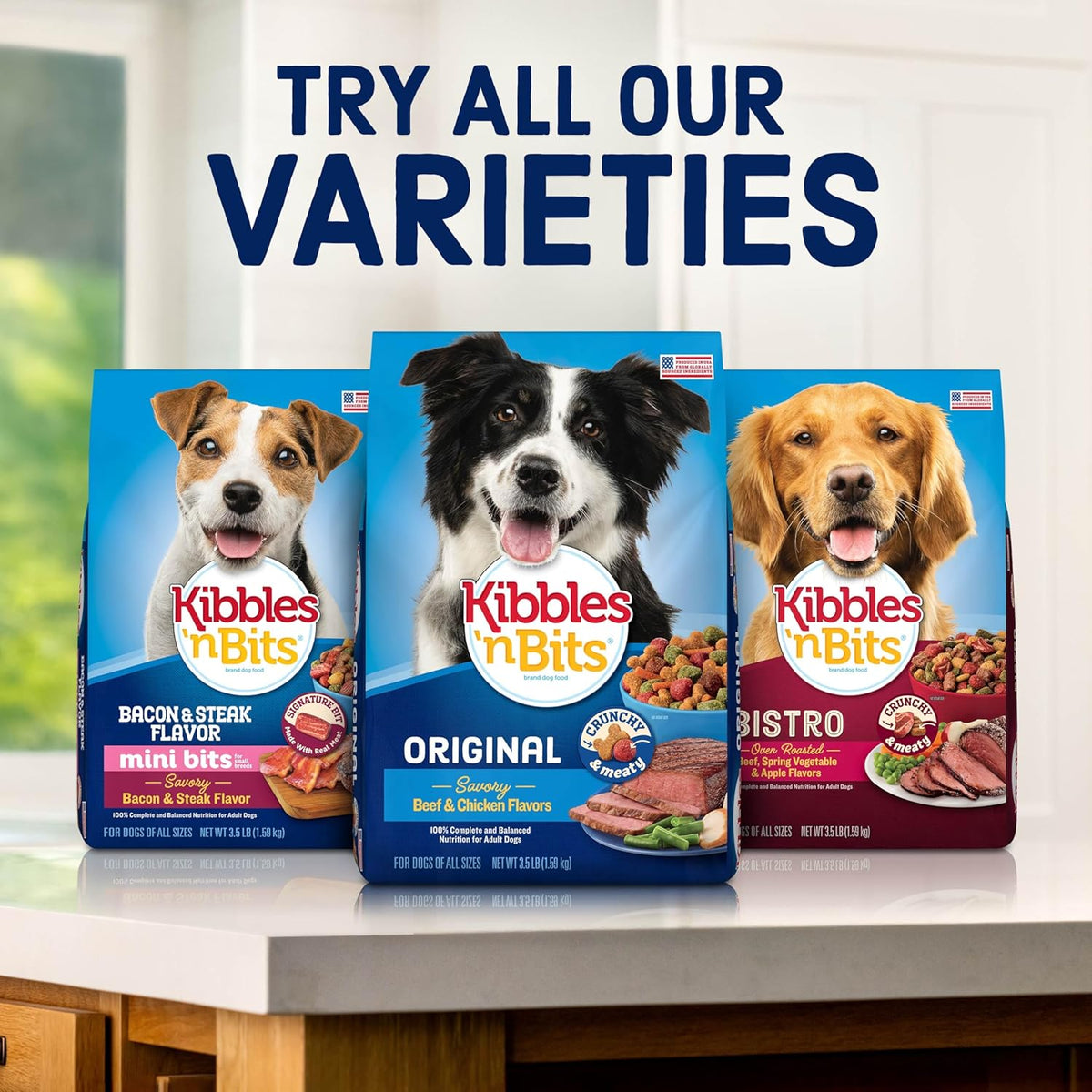 Kibbles 'n Bits Original Savory Beef & Chicken Flavor Dry Dog Food, 31 Pound Bag - view 8