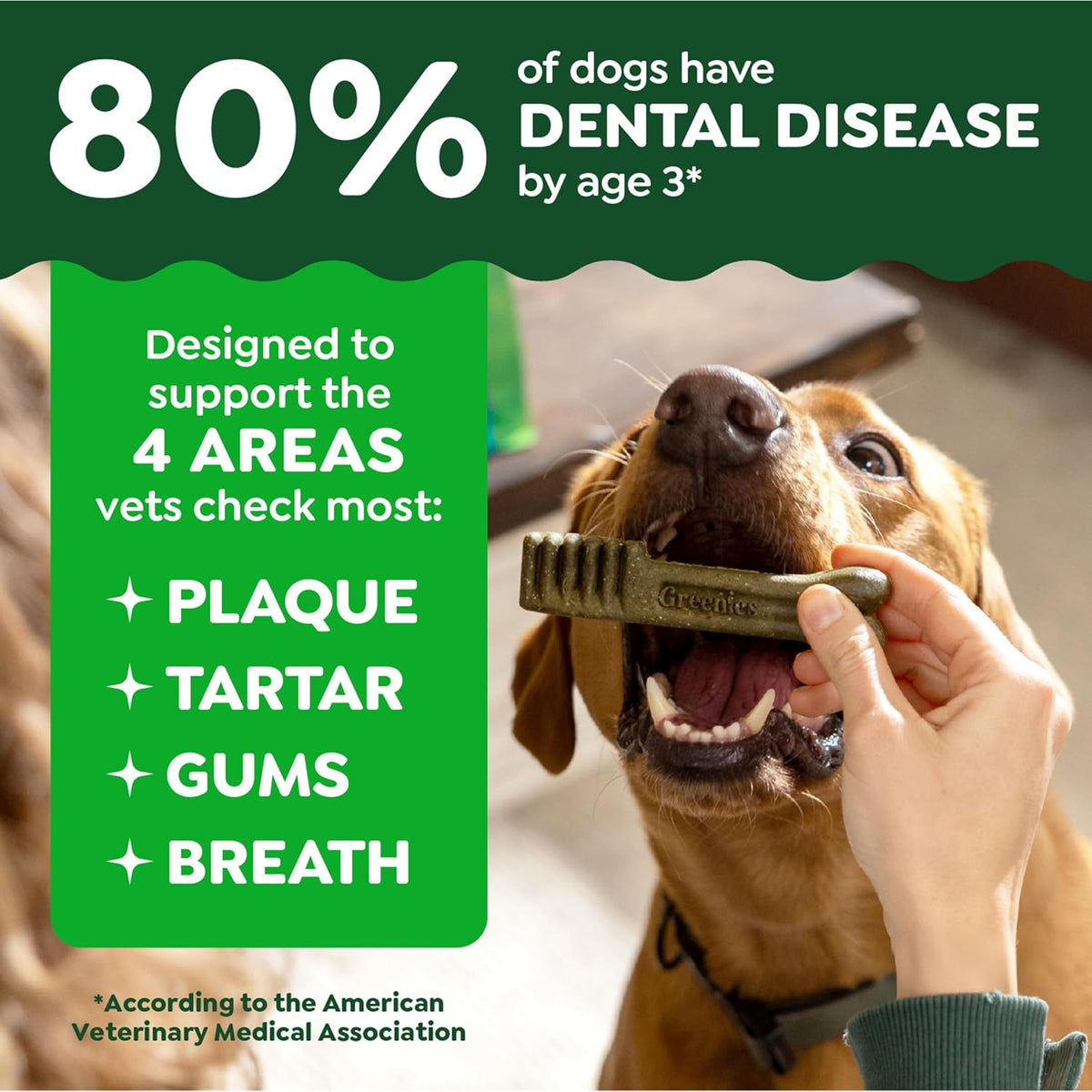 Greenies Veterinarian-Recommended Natural Dental Dog Treats Teenie Size, Daily Treating, Helps Clean Teeth and - view 3