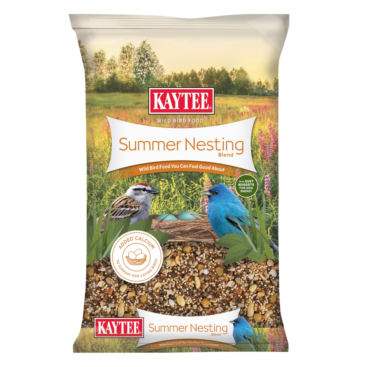Kaytee Wild Bird Food, Summer Nesting Seed Blend, 8 lb