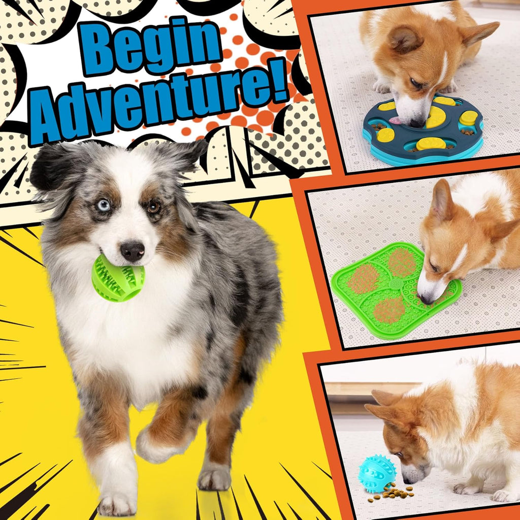 Forfon 9 Pack All-Around Dog Puzzle Toy Set -Mentally Stimulating Dog Enrichment Toys for Small to Medium Smar - view 7