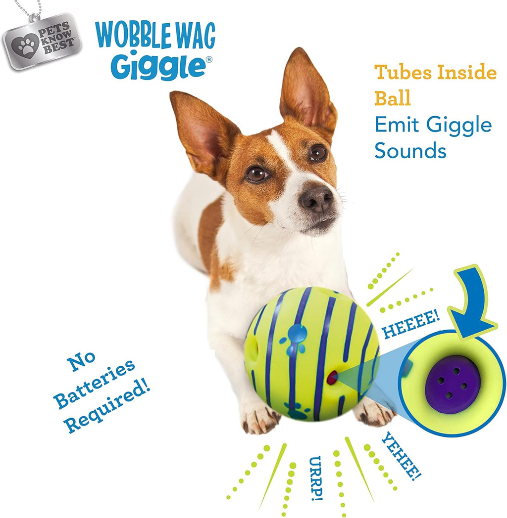 Wobble Wag Giggle Ball | Rolling Enrichment Toy for Fun Playtime, Interactive Play for Indoor or Outdoor, Keep - view 5