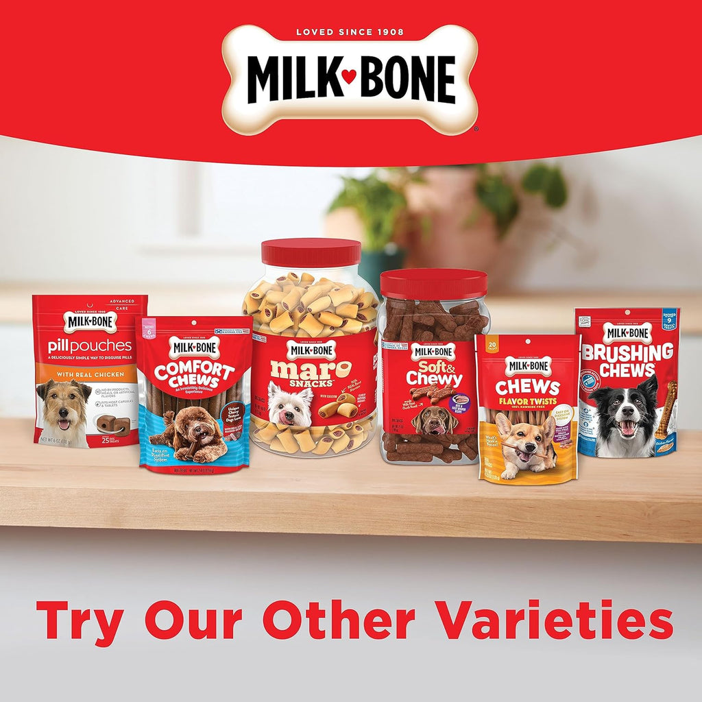 Milk-Bone Gravy Bones Dog Treats with 4 Savory Meat Flavors Coated in Gravy, 7 Pound - view 7