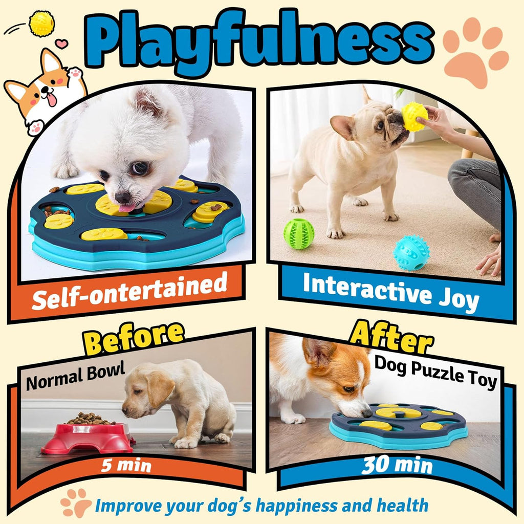 Forfon 9 Pack All-Around Dog Puzzle Toy Set -Mentally Stimulating Dog Enrichment Toys for Small to Medium Smar - view 4