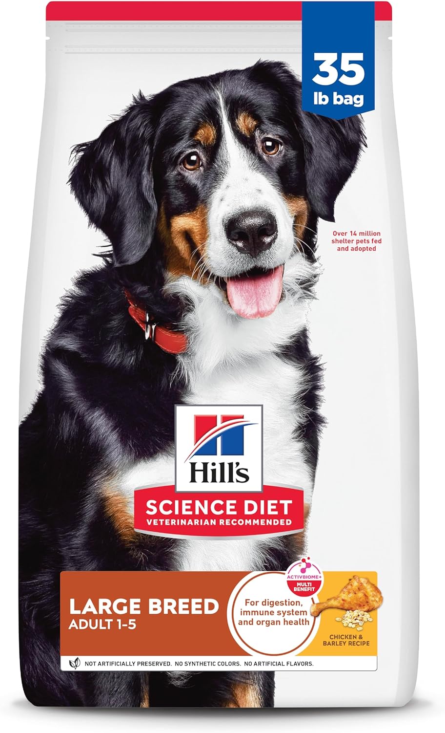 Hill's Science Diet Large Breed Adult Dry Dog Food 1-5, Quality Protein for Joint Support & Lean Muscles, Chic