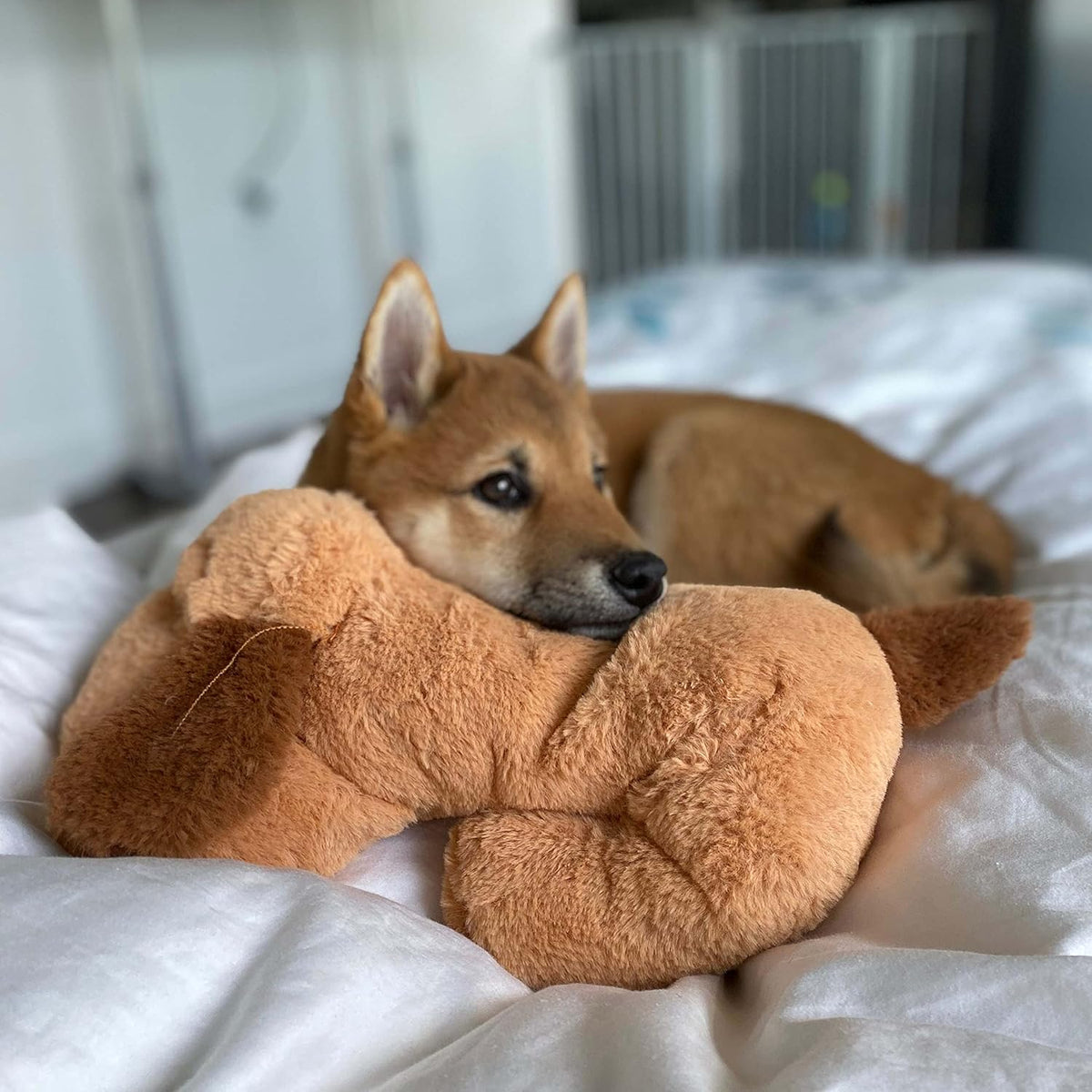 Original Snuggle Puppy Heartbeat Puppy Toy - Heartbeat Puppy for Dogs - Pet Anxiety Relief and Calming Aid - C - view 3