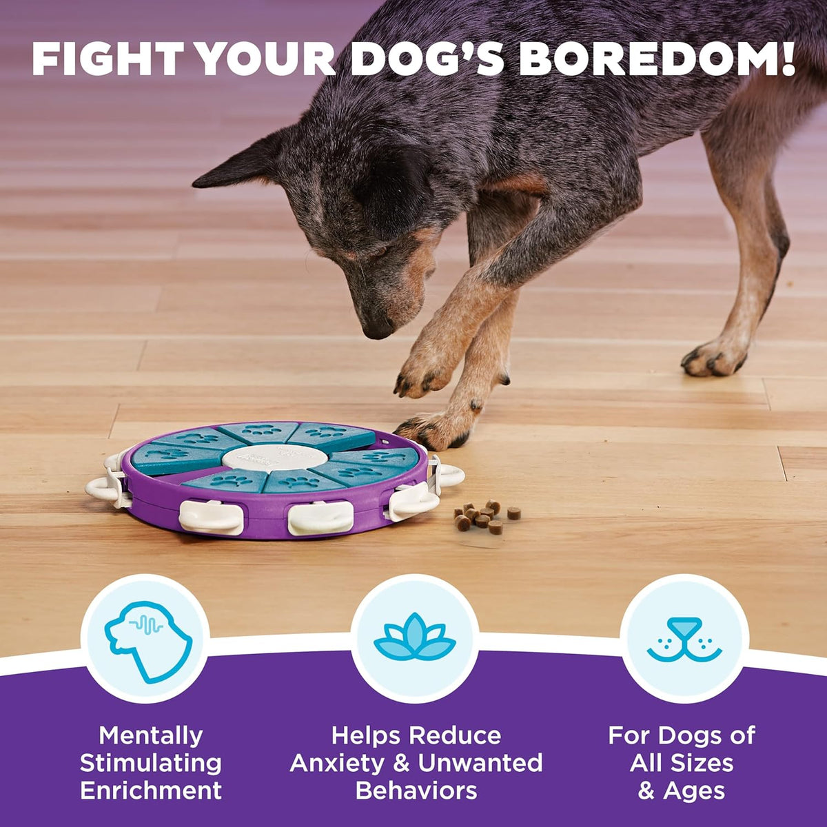 Outward Hound by Nina Ottosson Dog Twister – Interactive Treat Puzzle Enrichment Toy, Level 3 Advanced - view 2
