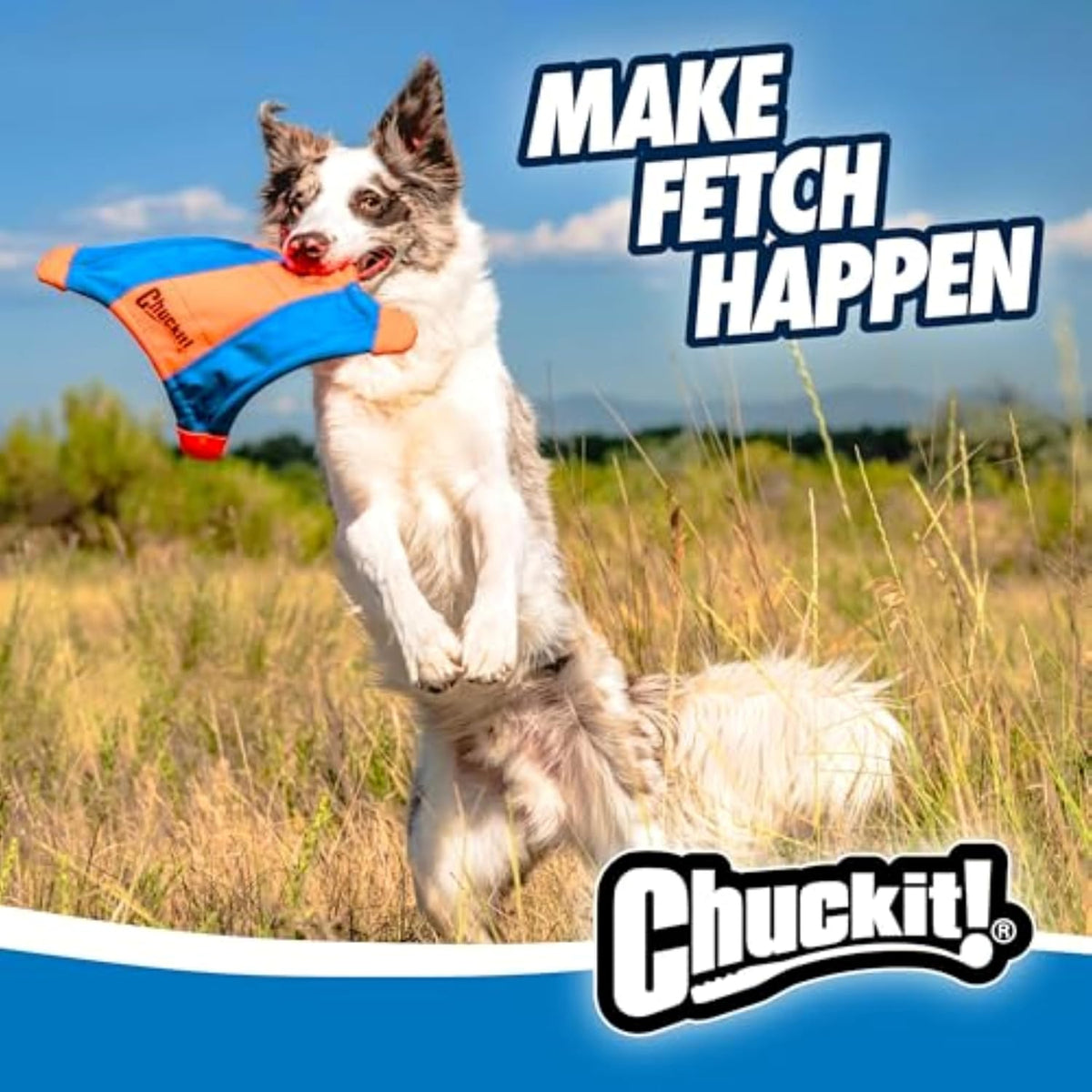 Chuckit! Flying Squirrel Fetch Dog Toy - Water Floating Flyer - Soft and Durable Polyester Canvas Construction - view 6