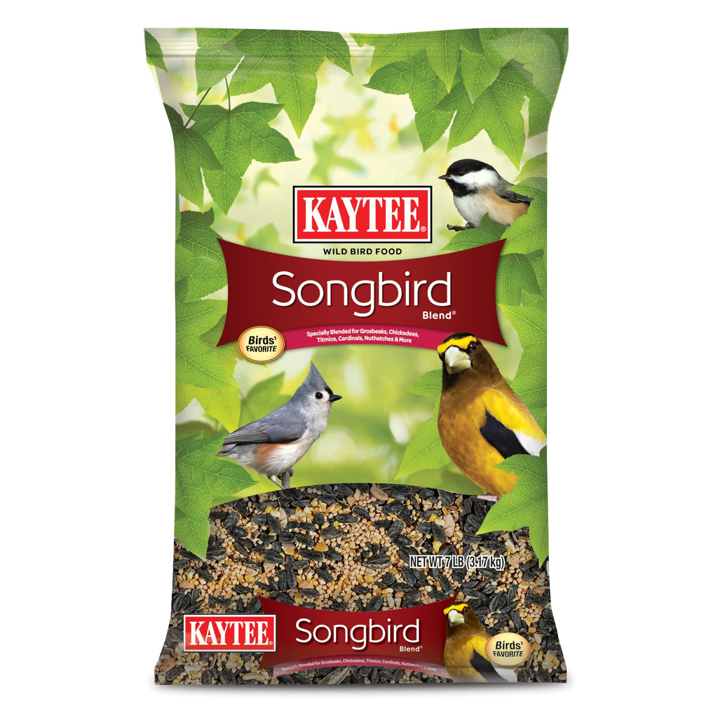 Kaytee Songbird Wild Bird Seed Food, Blended for Grosbeaks, Chickadees, Titmice, Cardinals, Nuthatches & More,