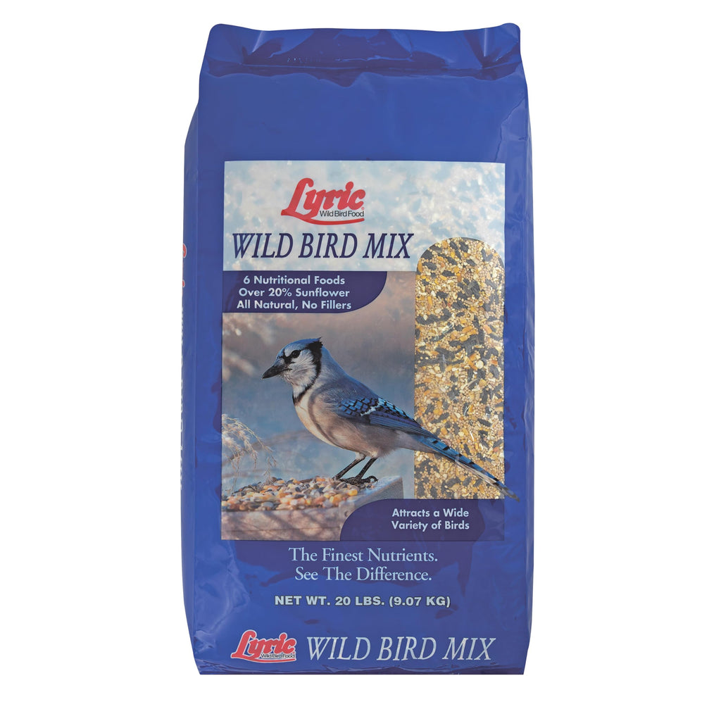 Lyric Wild Bird Mix - Includes Corn, Nuts, and Wild Bird Seed for Outside Feeders, Attracts Doves, Jays and Ma