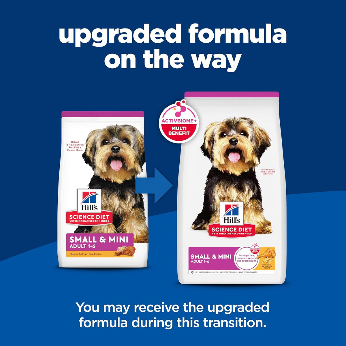 Hill's Science Diet Small & Mini, Adult 1-6, Small & Mini Breeds Premium Nutrition, Dry Dog Food, Chicken & Br - view 2