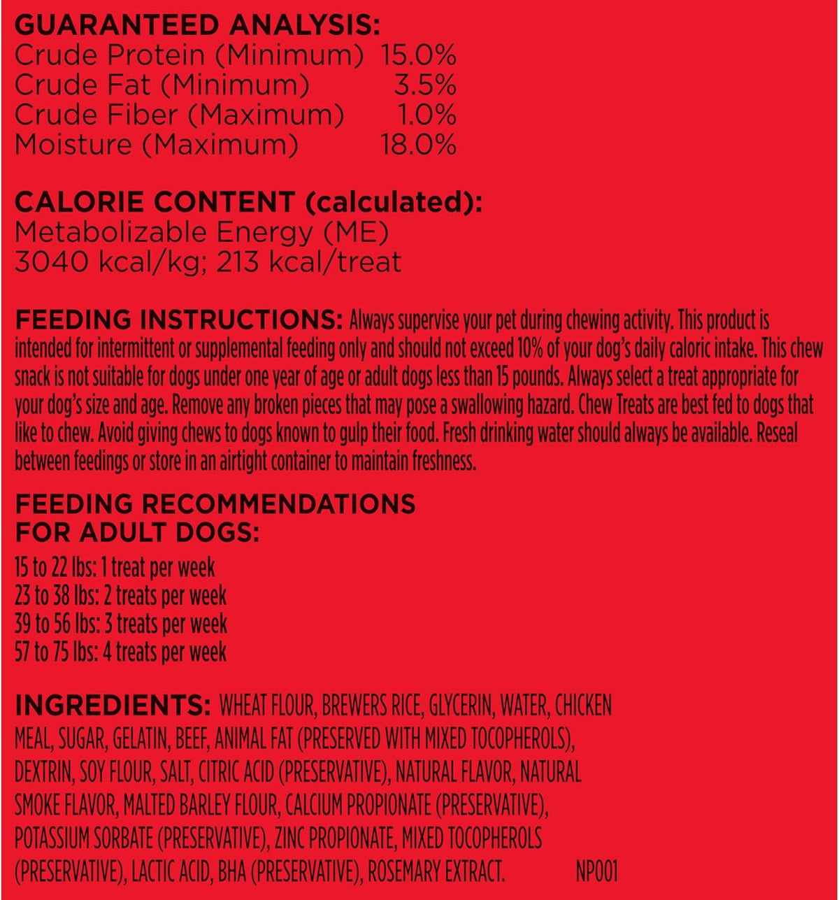 Milk-Bone Comfort Chews, Rawhide Free Dog Treats with Unique Chewy Texture and Real Beef, 16 Chews, Easy on Di - view 8