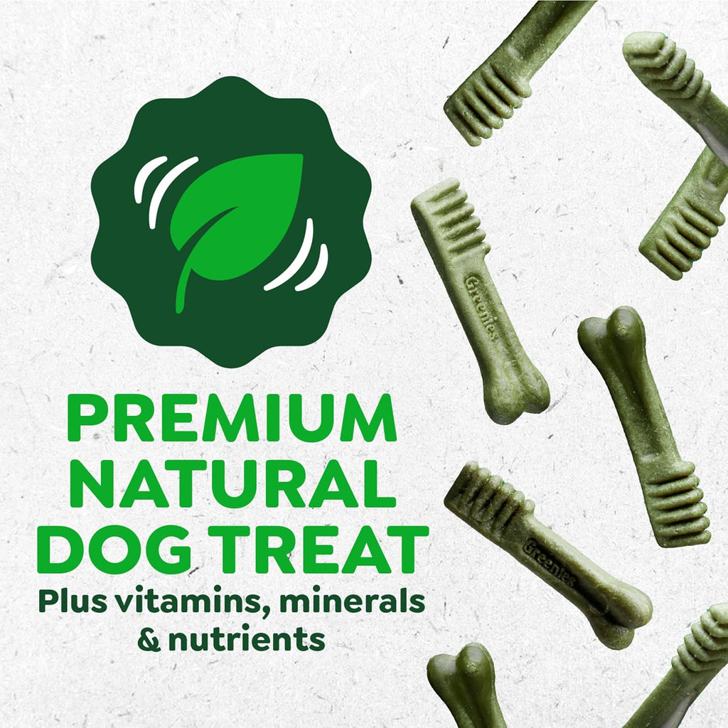 Greenies Veterinarian-Recommended Natural Dental Dog Treats Teenie Size, Daily Treating, Helps Clean Teeth and - view 6