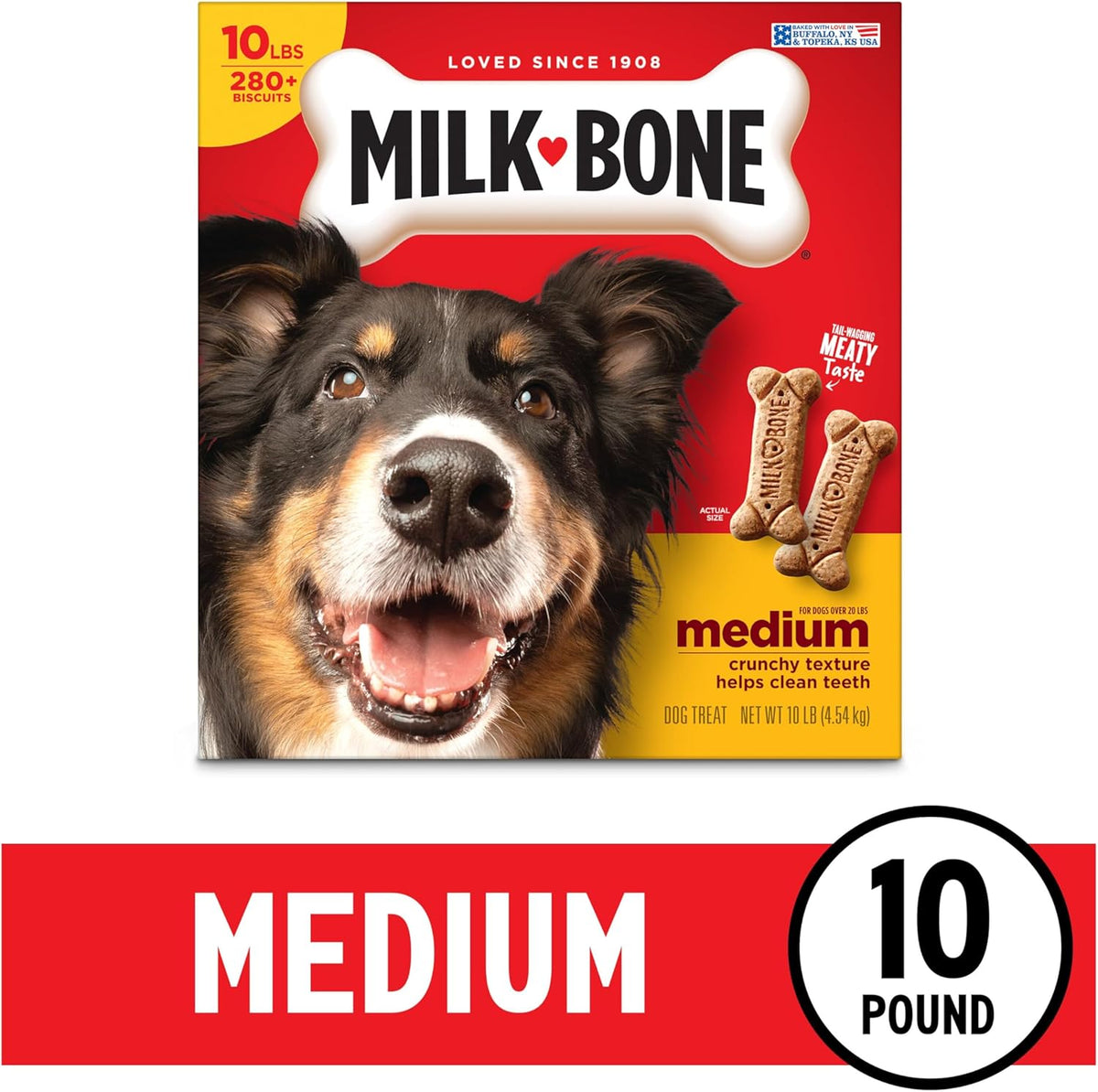 Milk-Bone Original Dog Treats Biscuits for Medium Dogs, 10 Pound - view 2