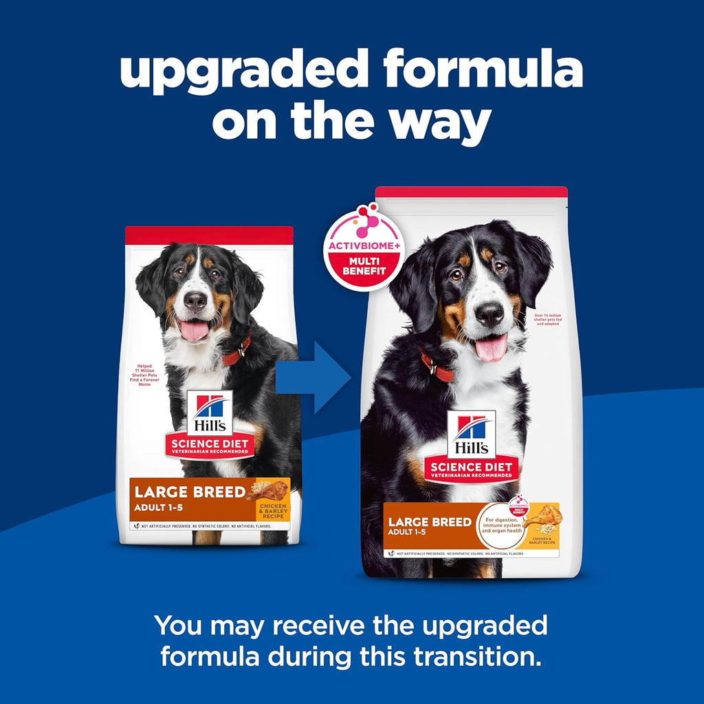 Hill's Science Diet Large Breed Adult Dry Dog Food 1-5, Quality Protein for Joint Support & Lean Muscles, Chic - view 2
