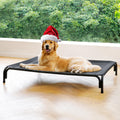 Elevated Dog Bed Raised Outdoor Dog Cot for Large Dogs, Installation Requires No Tools, Frame with Washable Co