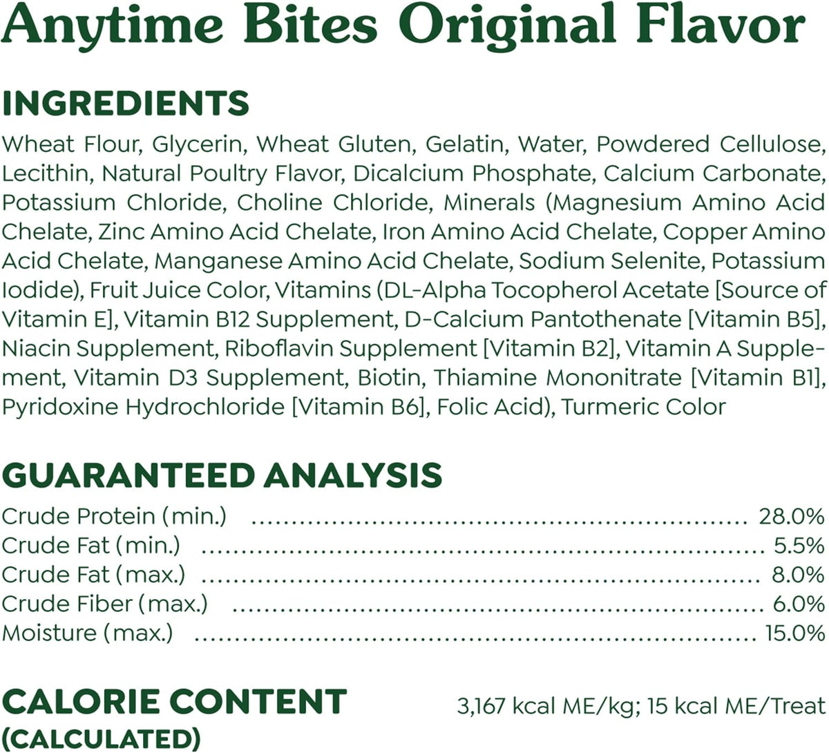 Greenies Anytime Bites Dog Treats, Original Flavor, 24 oz. Bag - view 9