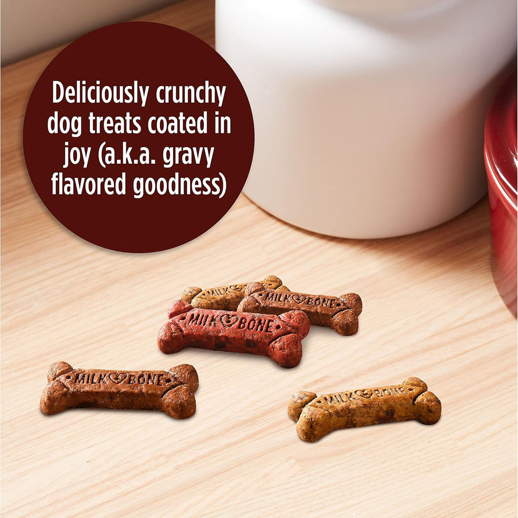Milk-Bone Gravy Bones Dog Treats with 4 Savory Meat Flavors Coated in Gravy, 7 Pound - view 4