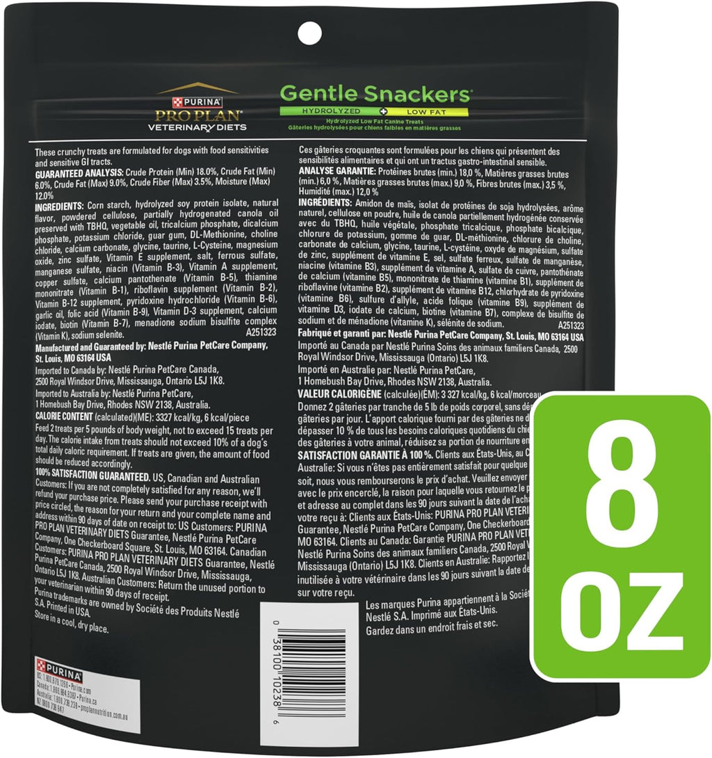 Purina Pro Plan Veterinary Diets Gentle Snackers Hydrolyzed Plus Low Fat Dog Treats - 8 oz. Pouch - view 8