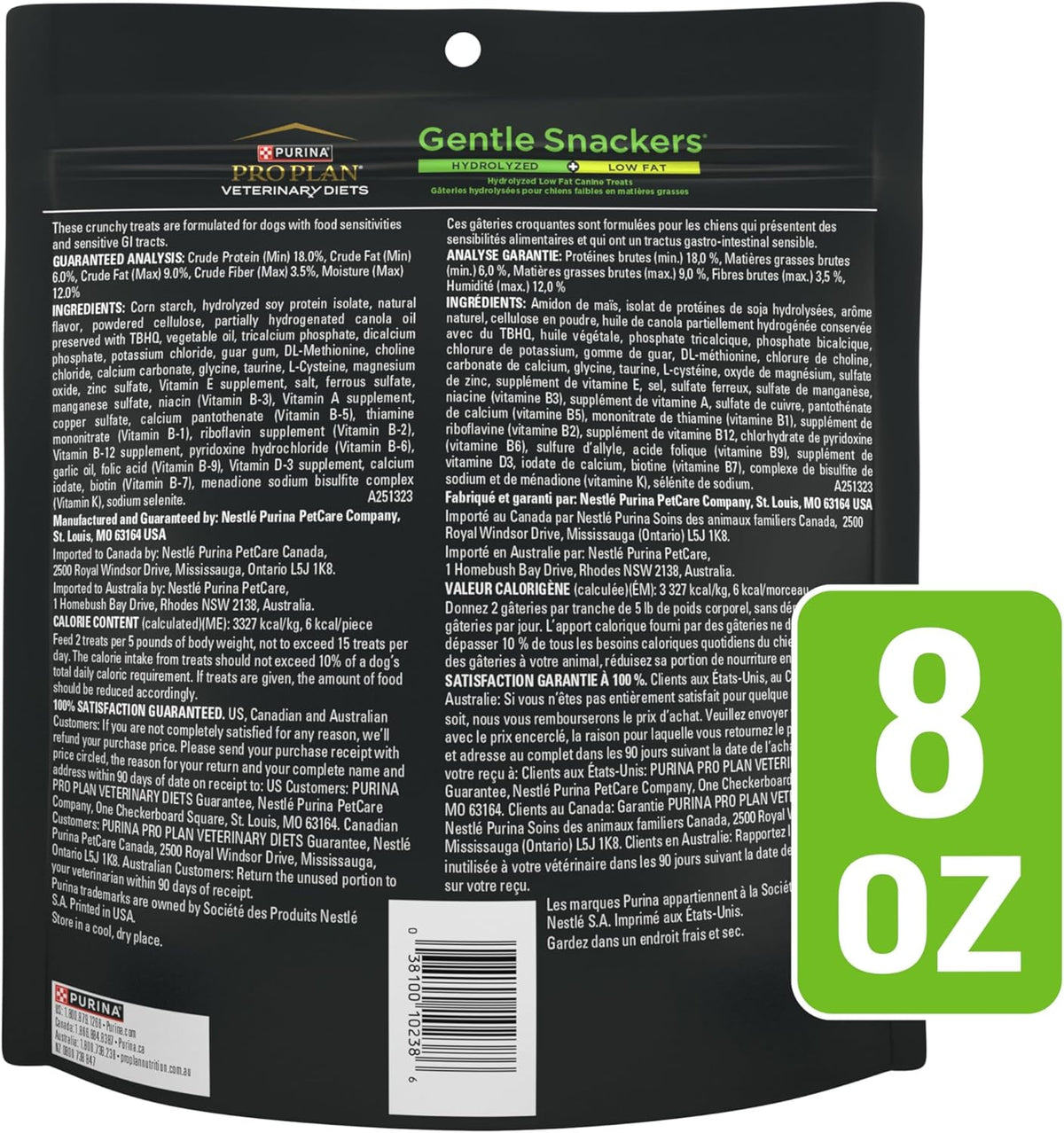 Purina Pro Plan Veterinary Diets Gentle Snackers Hydrolyzed Plus Low Fat Dog Treats - 8 oz. Pouch - view 8