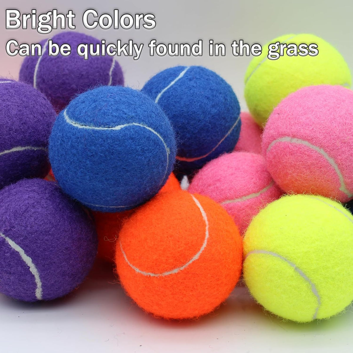 SHYUJAJIE Tennis Balls, 20 Pack Training Tennis Balls,High Elasticity Practice Tennis for Beginner, Exercise P - view 3