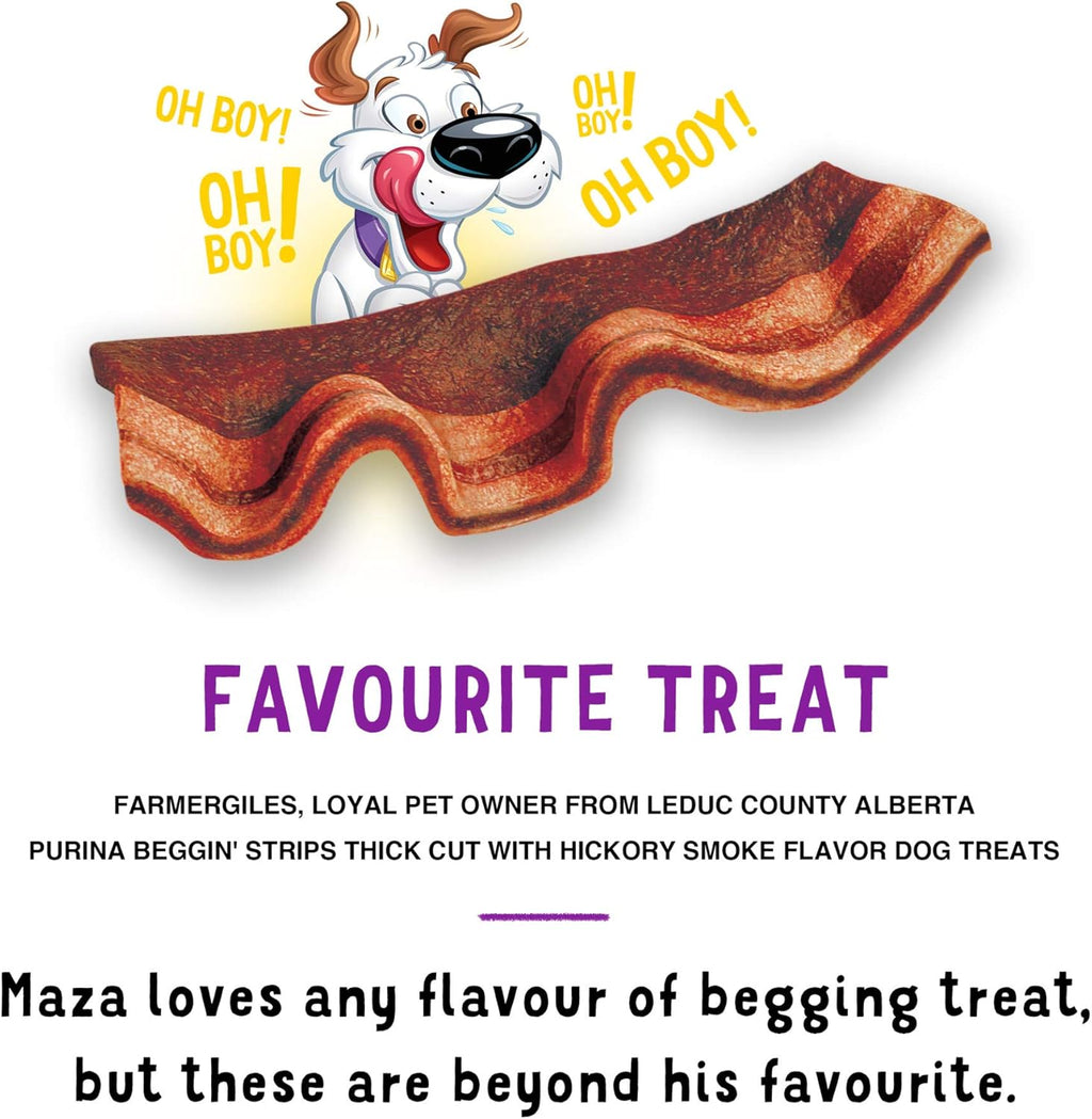 Purina Beggin' Strips Real Meat Dog Treats, Thick Cut Hickory Smoke Flavor - (Pack of 2) 26 oz. Pouches - view 7