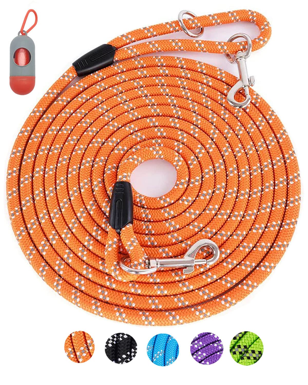Long Dog Leash for Training 10FT/16FT/20FT/30FT/50FT/100FT, Reflective Tie Out, Heavy Duty Dog Lead for Large,