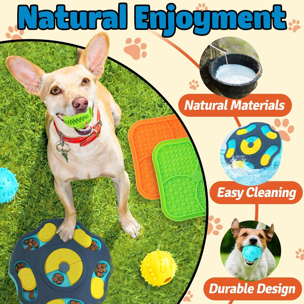 Forfon 9 Pack All-Around Dog Puzzle Toy Set -Mentally Stimulating Dog Enrichment Toys for Small to Medium Smar - view 6