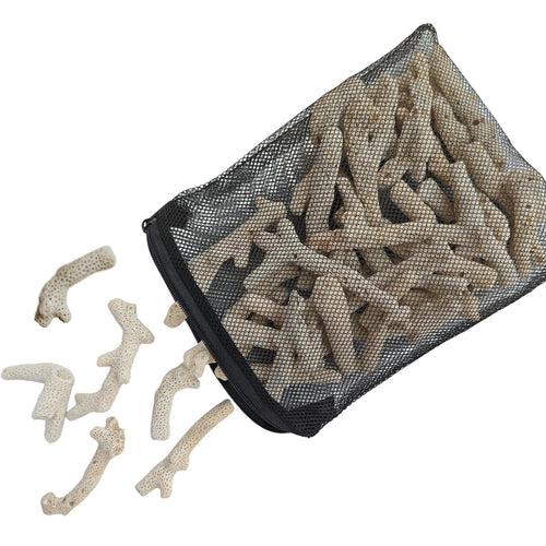 1.1lb/500g Crushed Coral, Natural Fish Tank Crushed Coral, Crushed Coral Filter for Freshwater Aquarium Ph Aqu