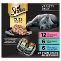Sheba Perfect Portions Wet Cat Food Cuts in Gravy, Cat Food Wet Recipe, Sustainable Salmon, Tuna, White Fish a