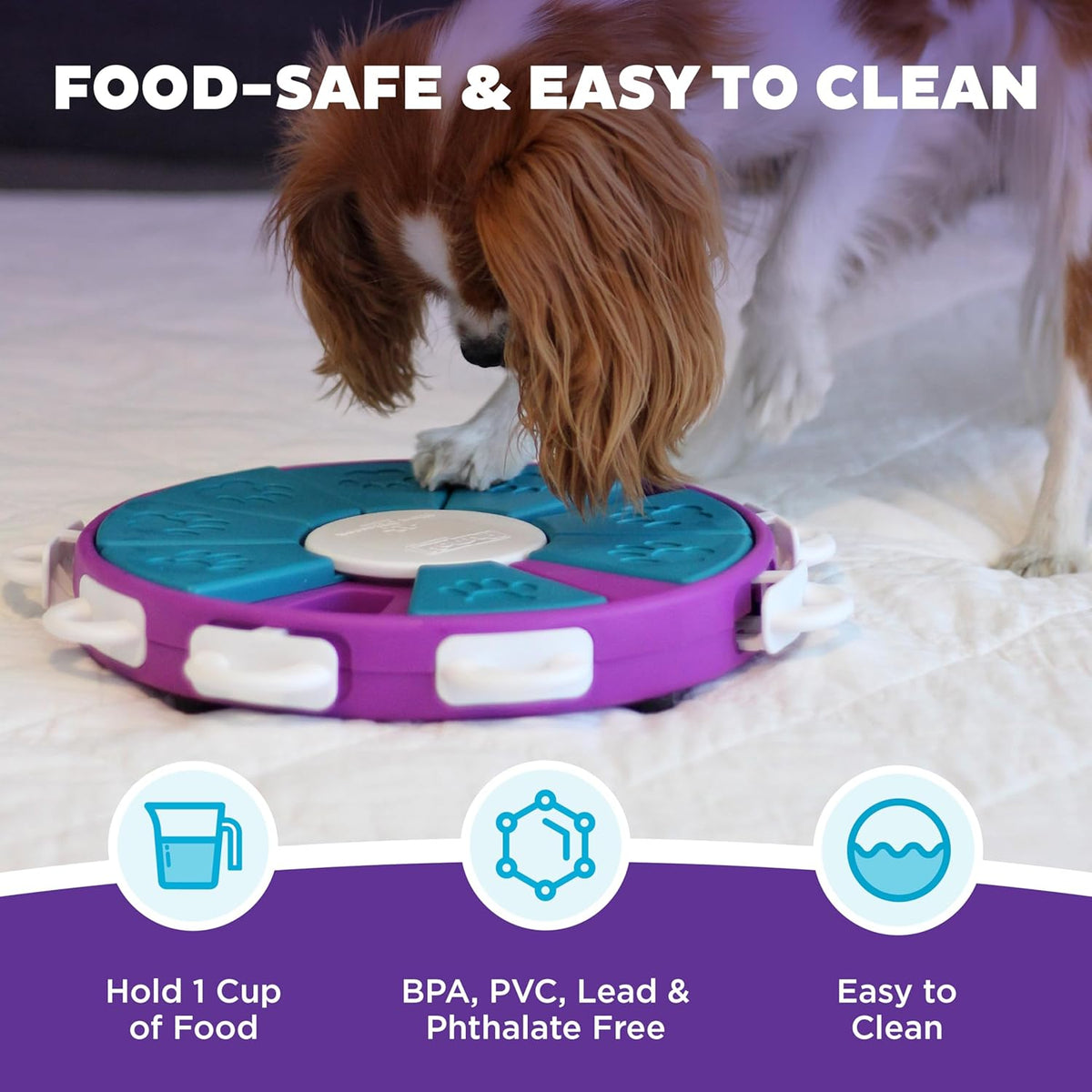 Outward Hound by Nina Ottosson Dog Twister – Interactive Treat Puzzle Enrichment Toy, Level 3 Advanced - view 5
