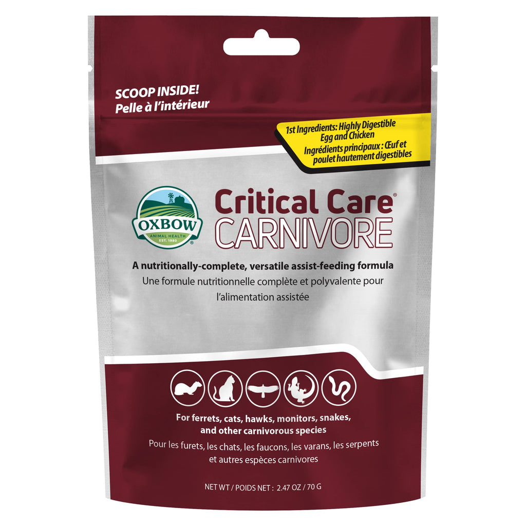 Oxbow Critical Care Carnivore, Made with Whole Egg & Dried Chicken, Assist Feeding Formula for Carnivores, Cat
