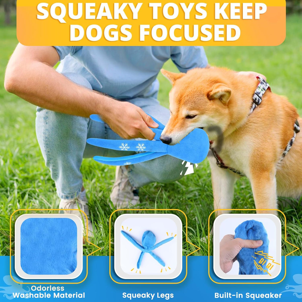 LOYEE Puppy Toys 8 Pack for Small Dogs, Luxury Dog Chew Toys with Squeaky Plush Toys, Rope Toys and Ball, Teet - view 2