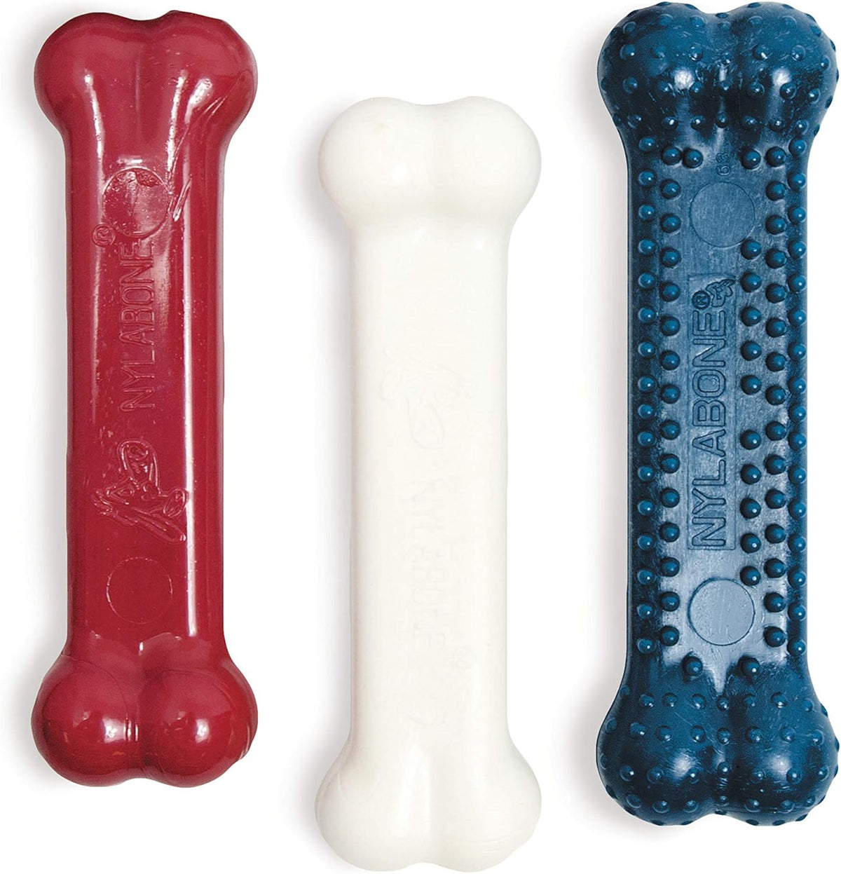 Nylabone Original Bone Power Chew Toy Value Pack for Dogs, Durable Dog Toys for Aggressive Chewers, Long Lasti