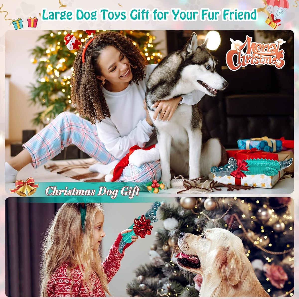 Dog Toys for Aggressive Chewers - Tough,Indestructible Dog Chew Toys for Large, Medium,Small Breed to Keep The - view 7
