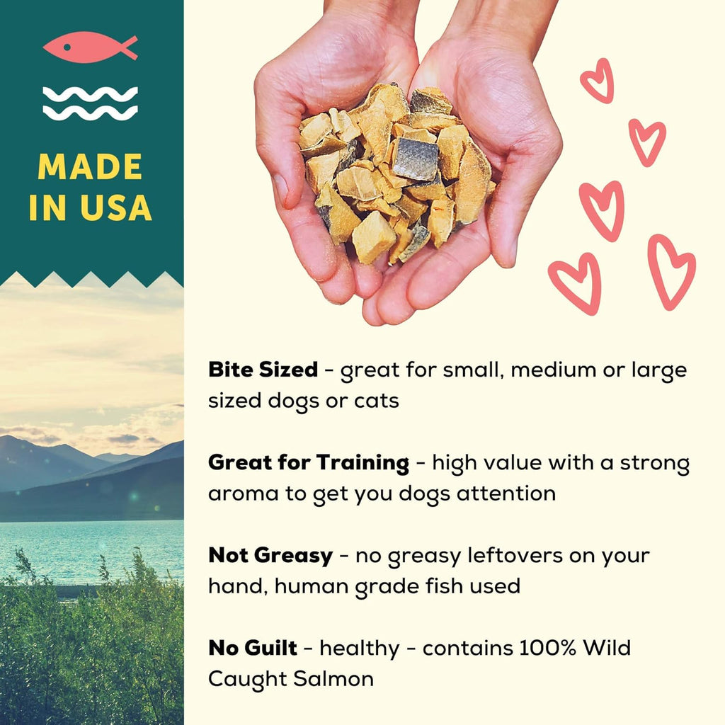 A Better Treat – Freeze Dried Salmon Dog Treats, Wild Caught, Single Ingredient | Natural High Value | Gluten  - view 4