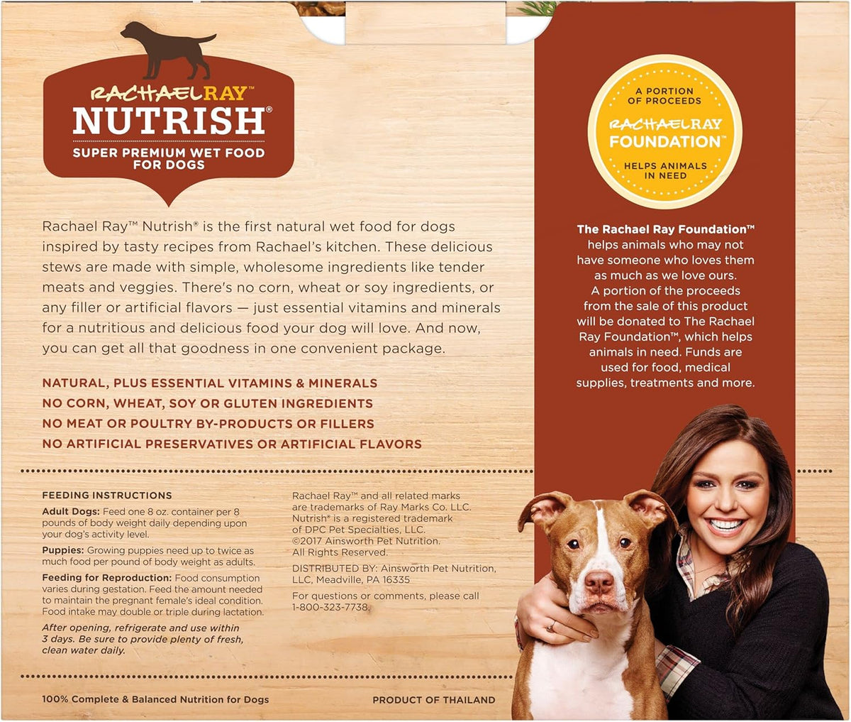 Rachael Ray Nutrish Premium Natural Wet Dog Food, Savory Favorites Variety Pack, 8 Ounce Tub (Pack of 6) - view 3