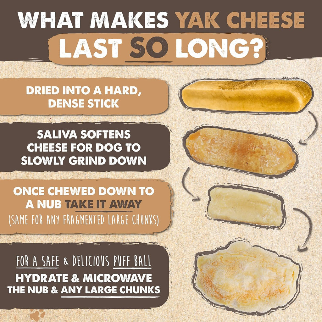 Mighty Paw Yak Cheese Dog Chews – All-Natural Long Lasting Hard Chew for Aggressive Chewers – High Protein, Od - view 5