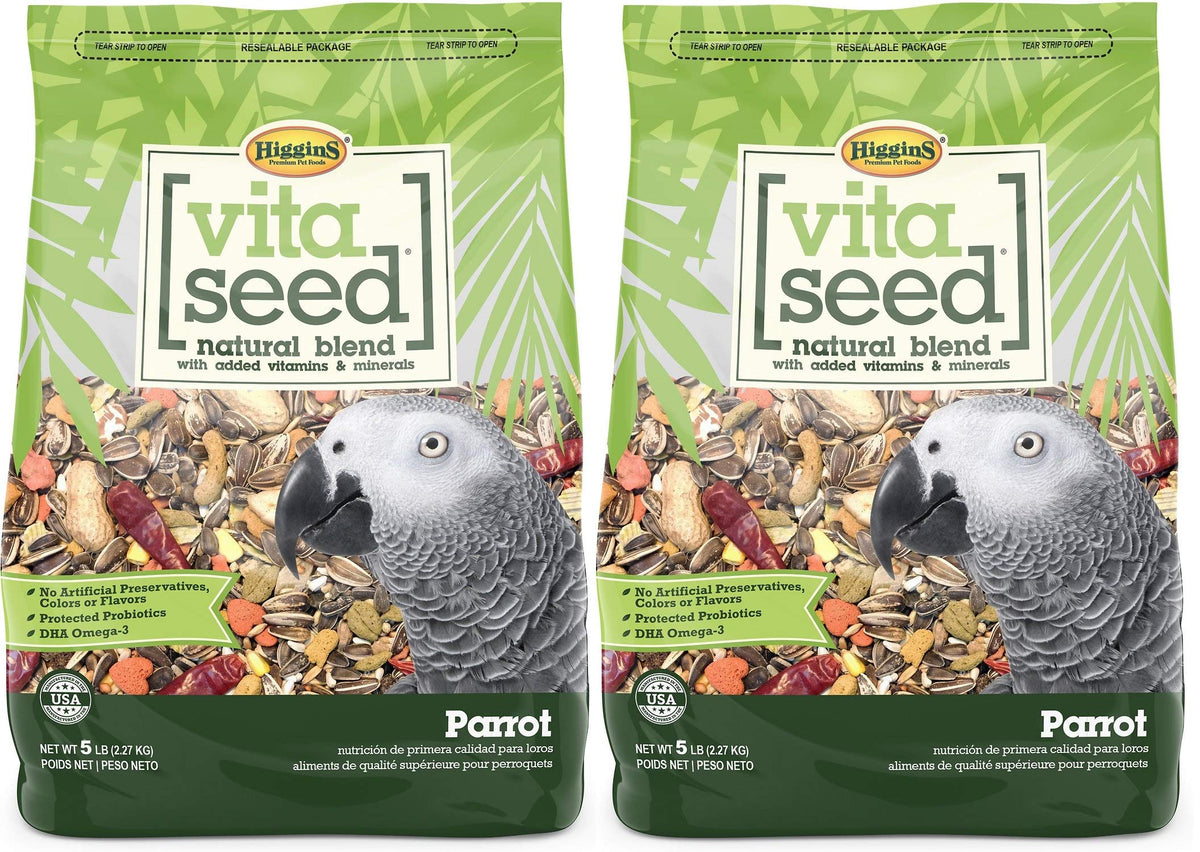Higgins 2 Pack of Vita Seed Natural Blend Parrot Food, 5 Pounds Each - view 3