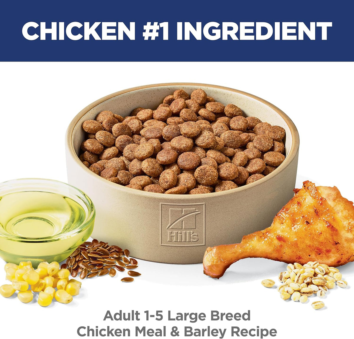 Hill's Science Diet Large Breed Adult Dry Dog Food 1-5, Quality Protein for Joint Support & Lean Muscles, Chic - view 7