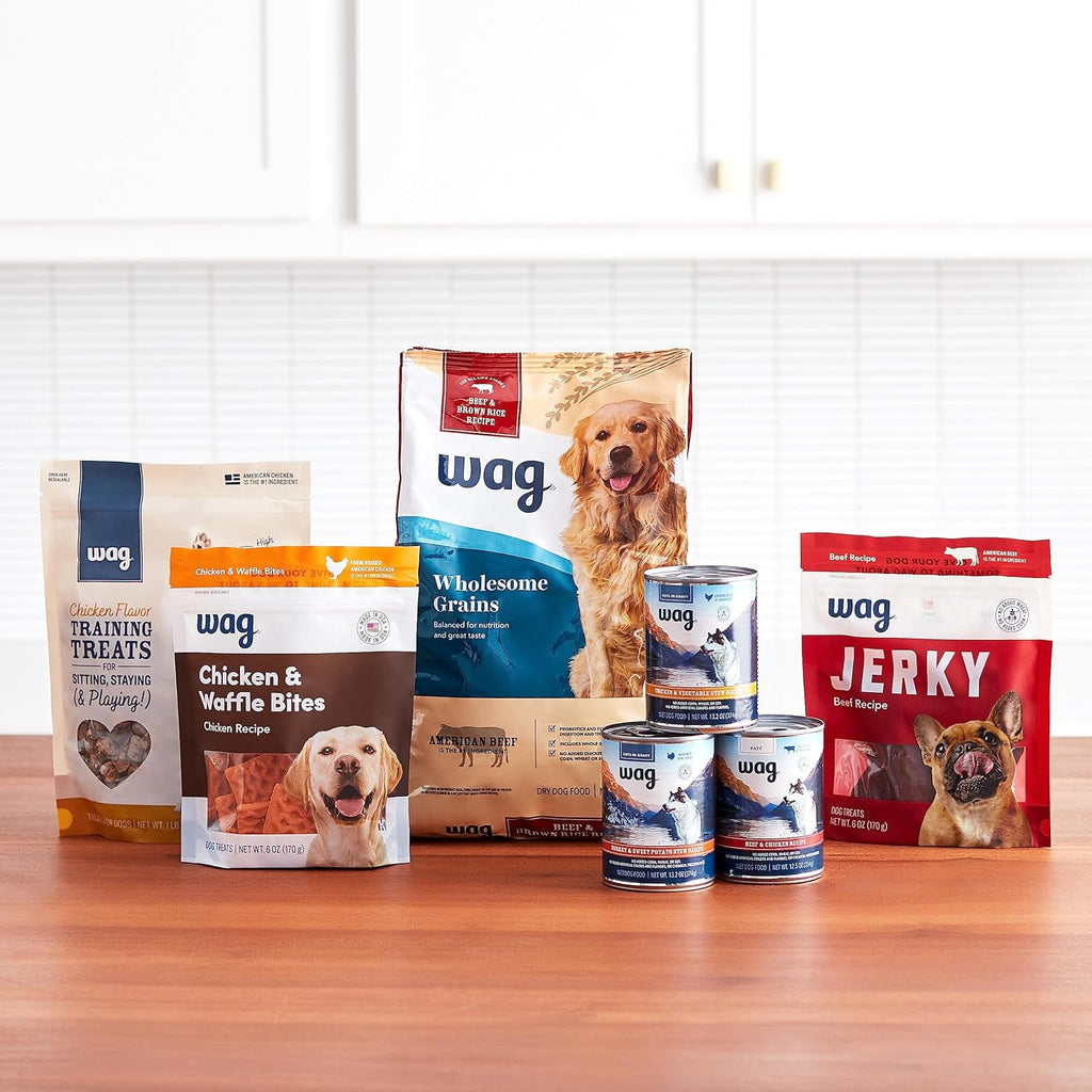 Amazon Brand - Wag Dog Treats, Chicken and Waffle Bites, 24 oz Resealable Pack of 1 - view 7