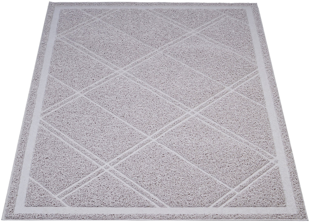 Basics Less-Mess Litter Trapping Cat Litter Box Mat, Soft on Kitty Paws, Waterproof, Scatter Control, 24" x 35