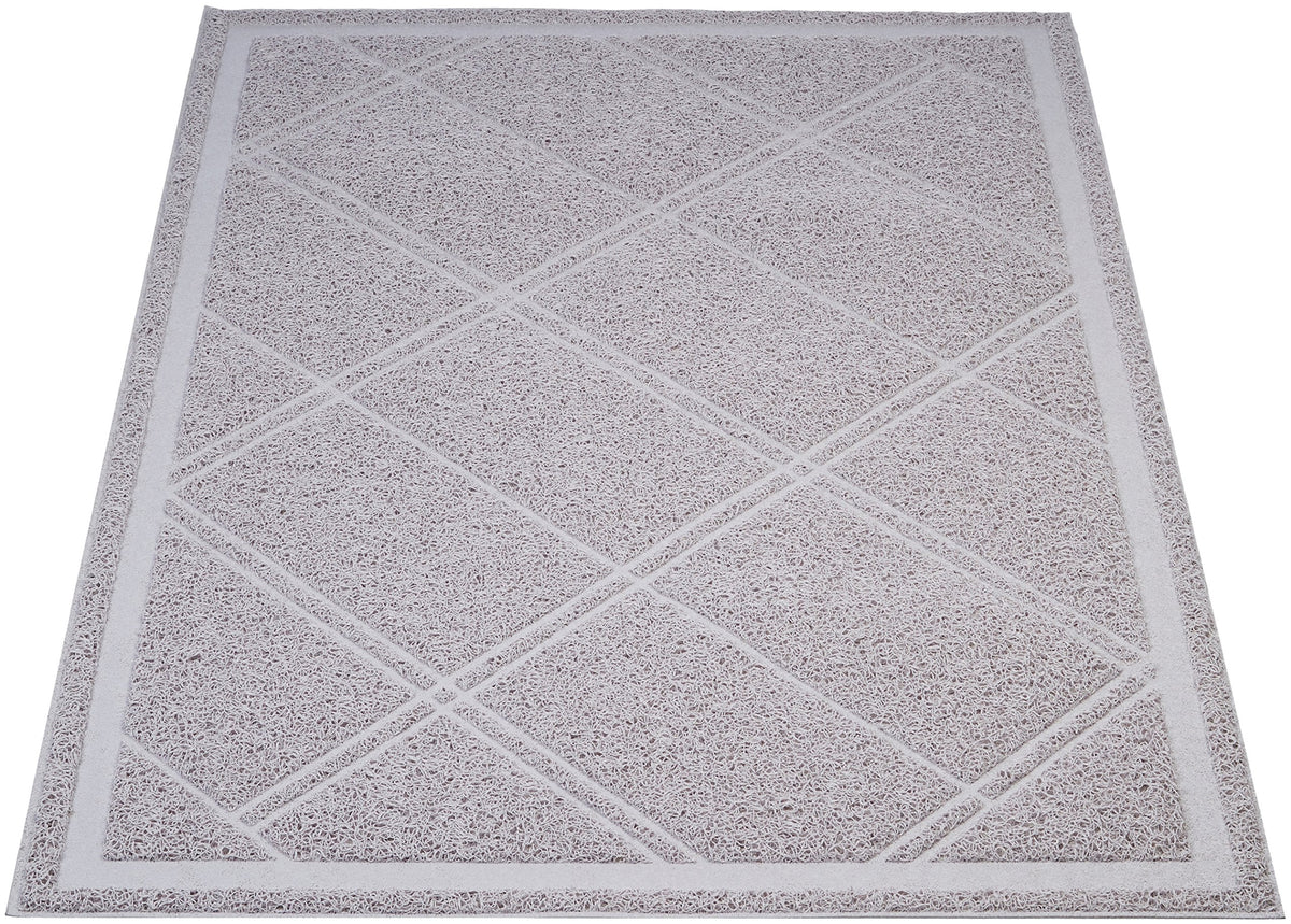 Basics Less-Mess Litter Trapping Cat Litter Box Mat, Soft on Kitty Paws, Waterproof, Scatter Control, 24" x 35