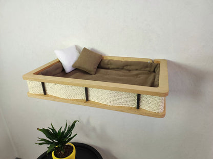 ThePawShelf™ – Wall-Mounted Cat Bed